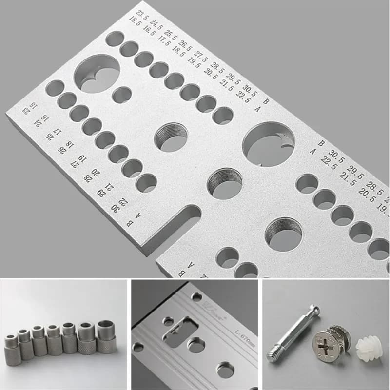 3-in-1 Adjustable Woodworking Doweling Jig Kit