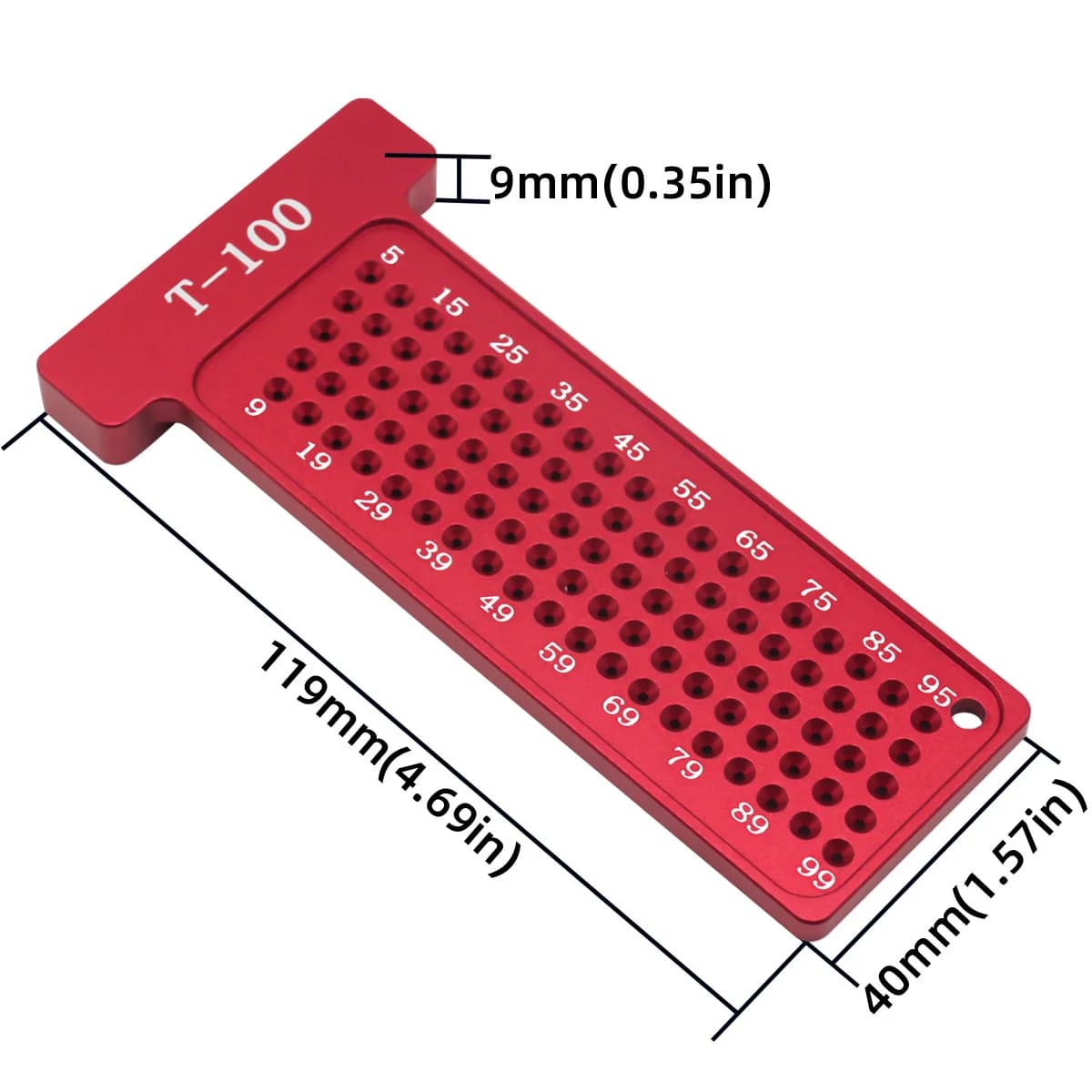 100mm Precision T-Ruler Marking Gauge Metric
