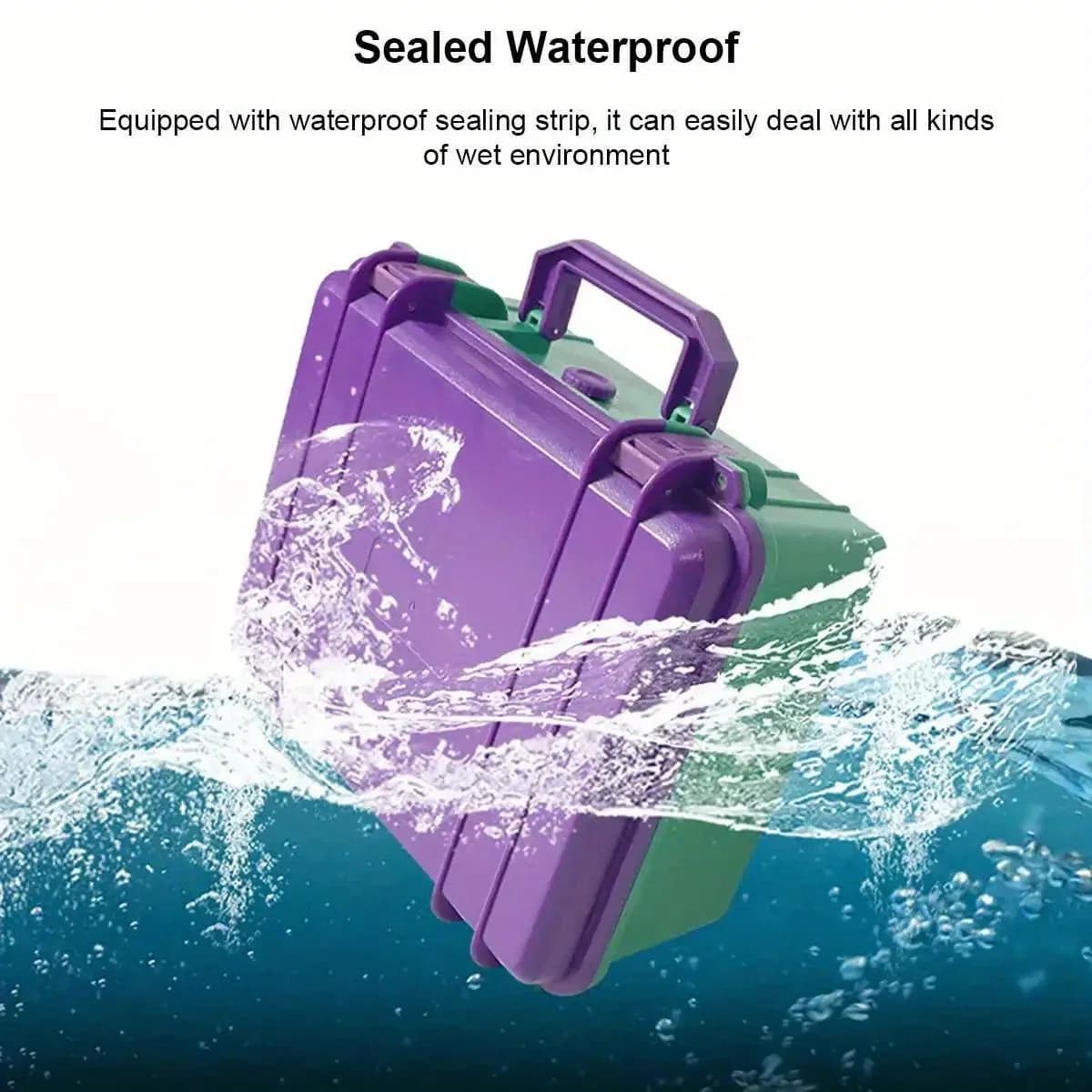Water-Resistant Portable Tool Box with Sponge Protection