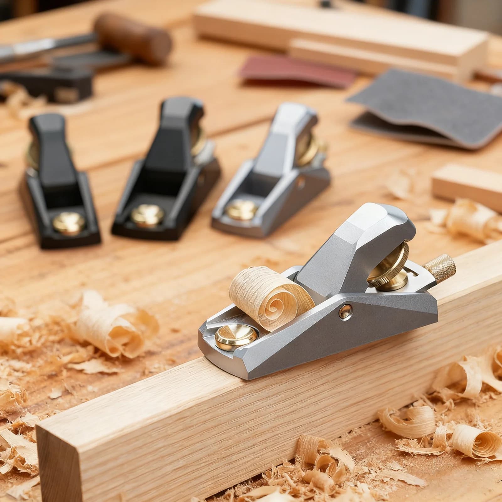 Low Angle Aluminum Mini Hand Planer with Steel Blade