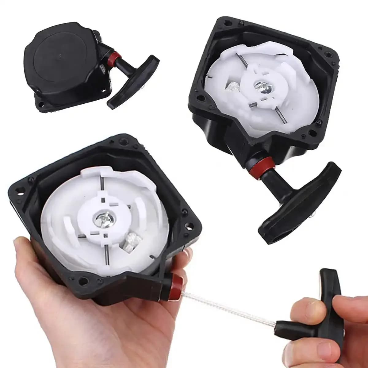 Universal Black Recoil Pull Starter for Brush Cutters