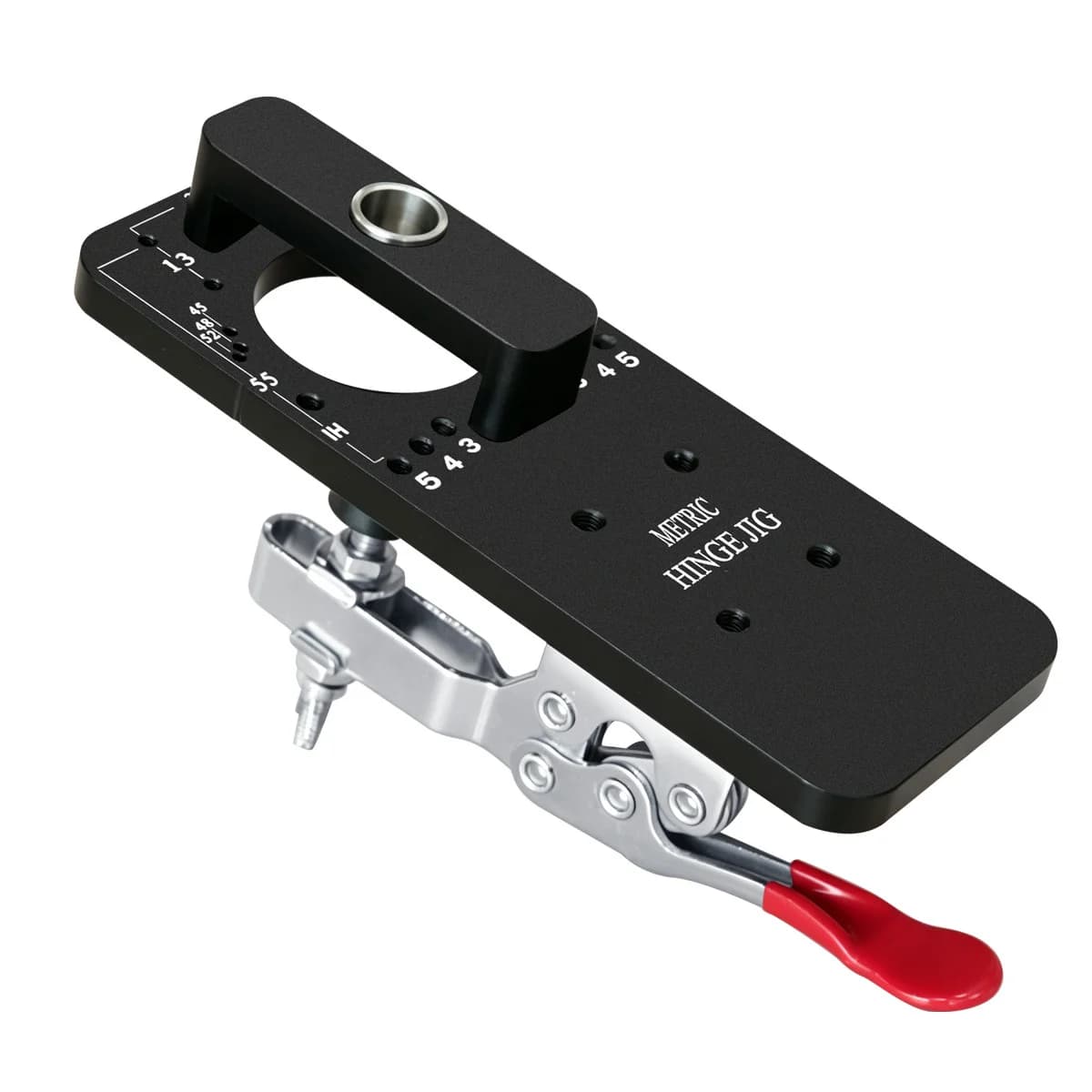 35mm Hinge Hole Drilling Jig with Clamping Fixture