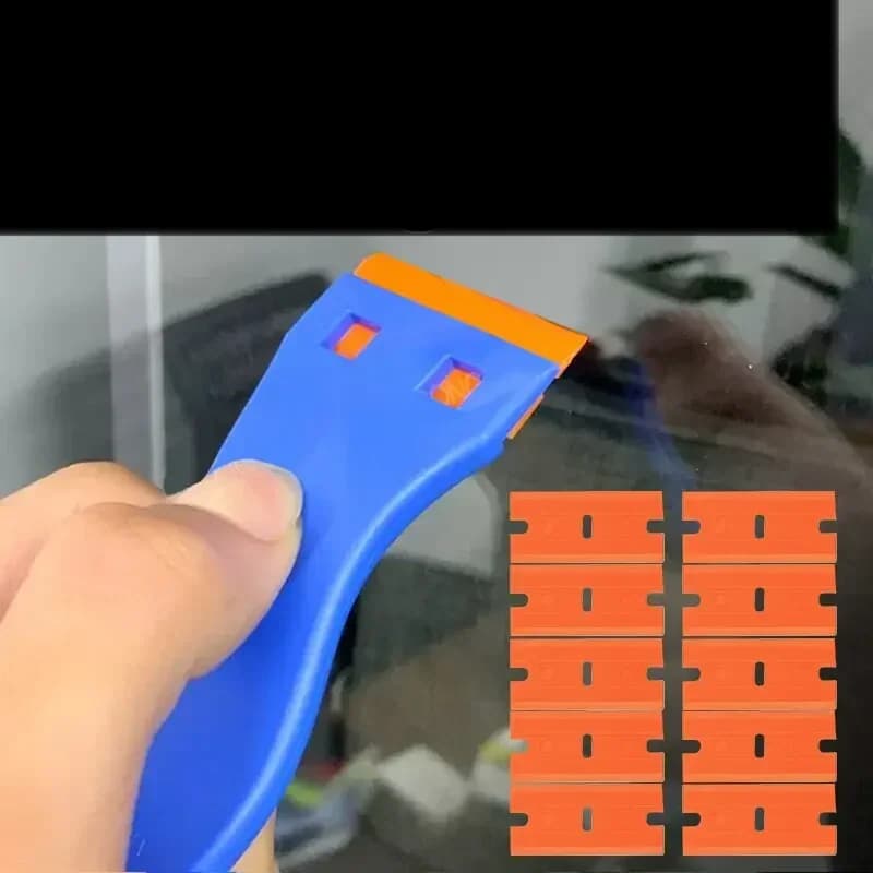 Plastic Razor Scraper with Blades for Glass
