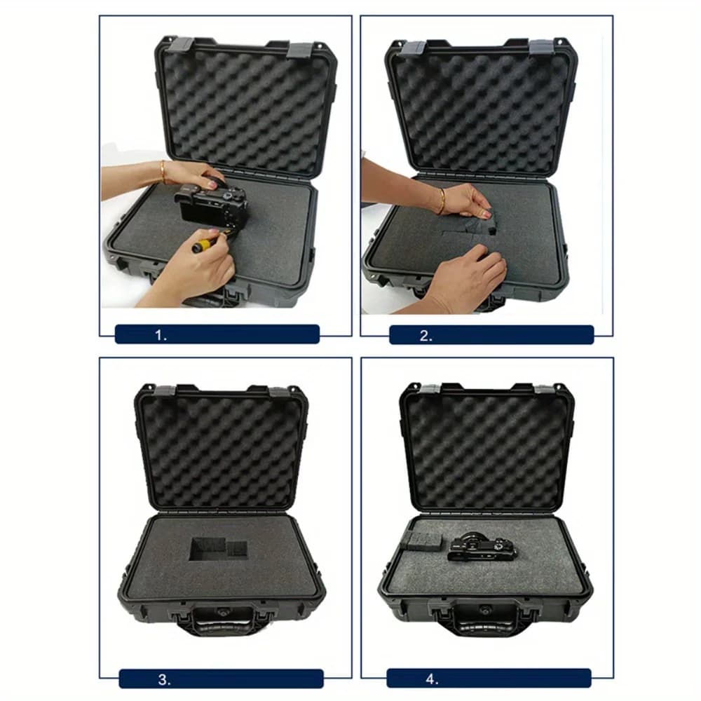 Waterproof Hard Carry Case with Pre-Cut Sponge Insert