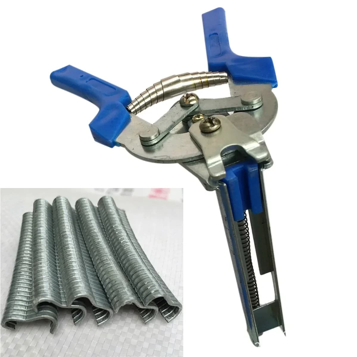 Hog Ring Plier Tool with 600pcs Stainless Clips