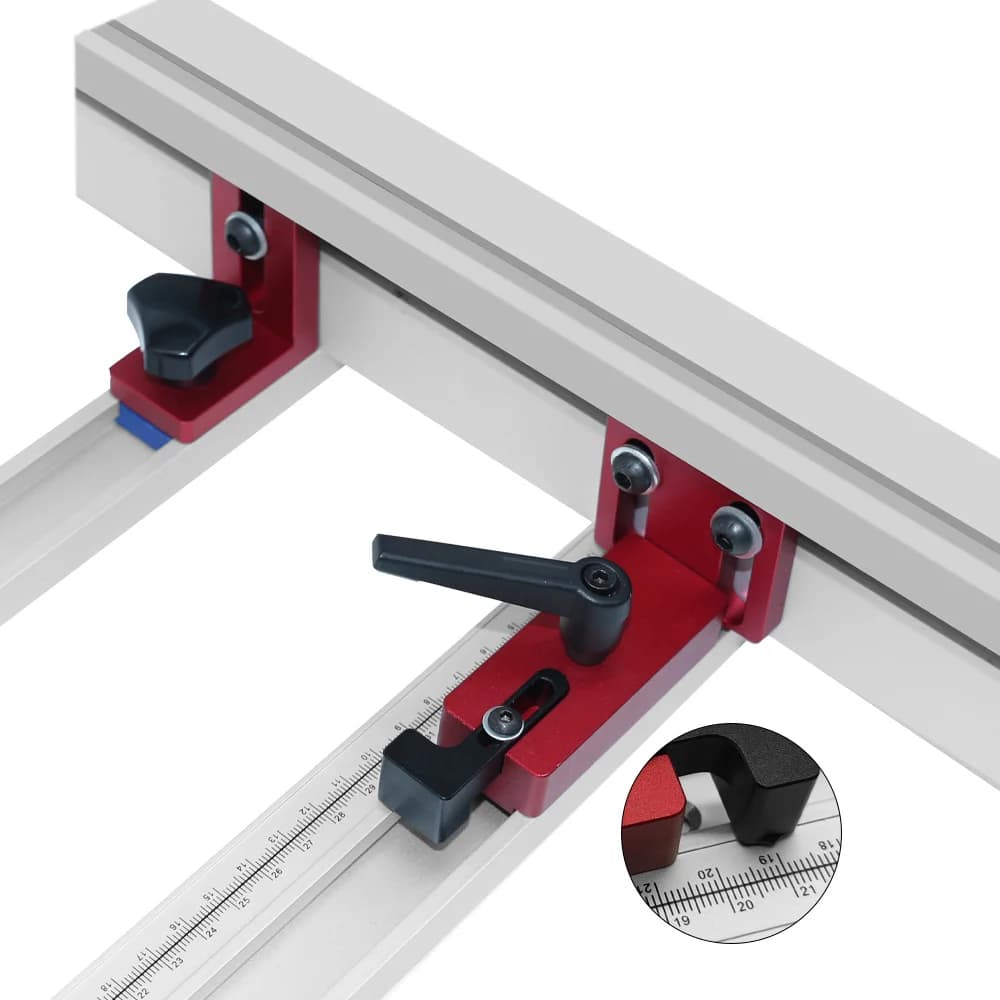 Aluminum Miter Track T-Slot Bracket for Table Saw, 30-80cm