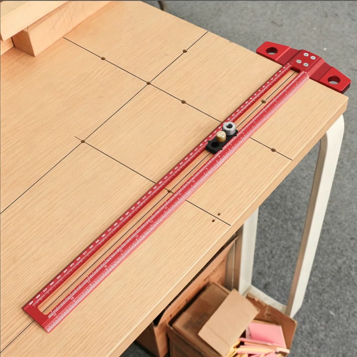 500mm Adjustable T-Square Drilling Positioning Ruler