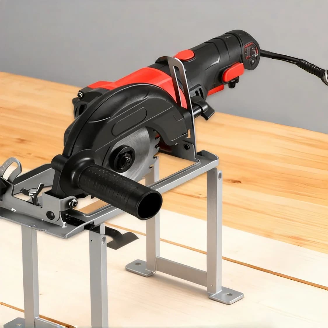 Angle Grinder Slotting Base with 45-Degree Cutting Brace