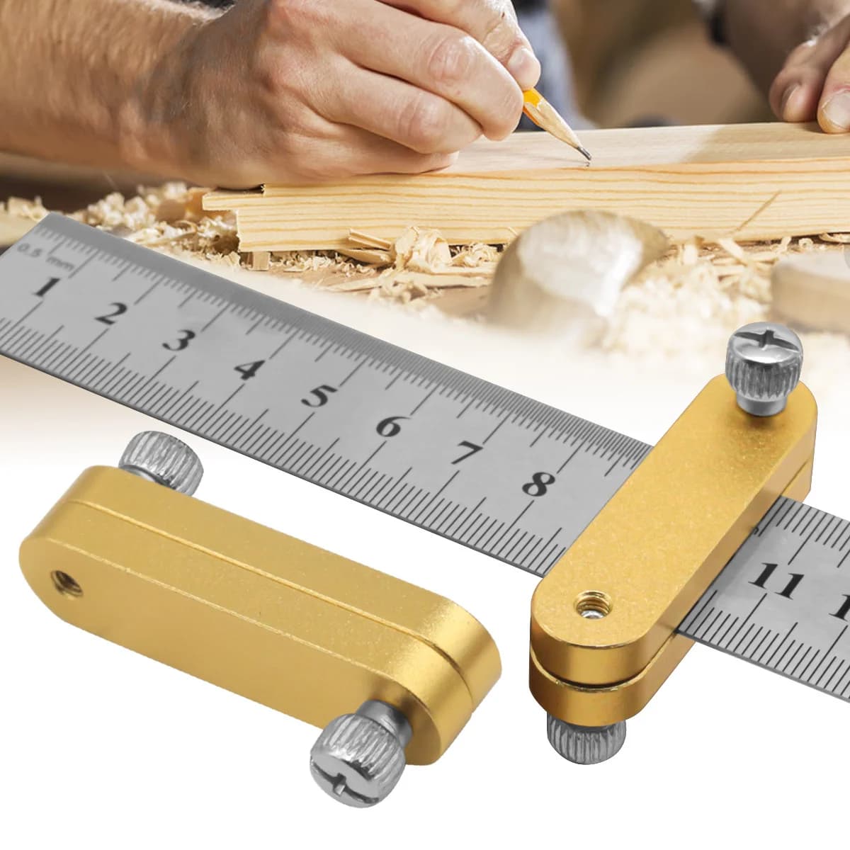 Steel Ruler Positioning Block Marking Gauge