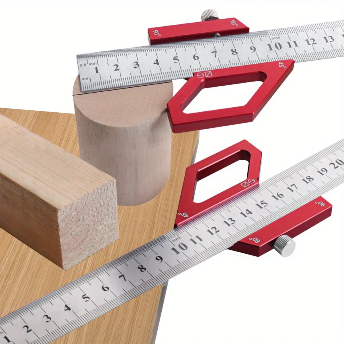 Steel Center Finder and Angle Scriber Layout Gauge