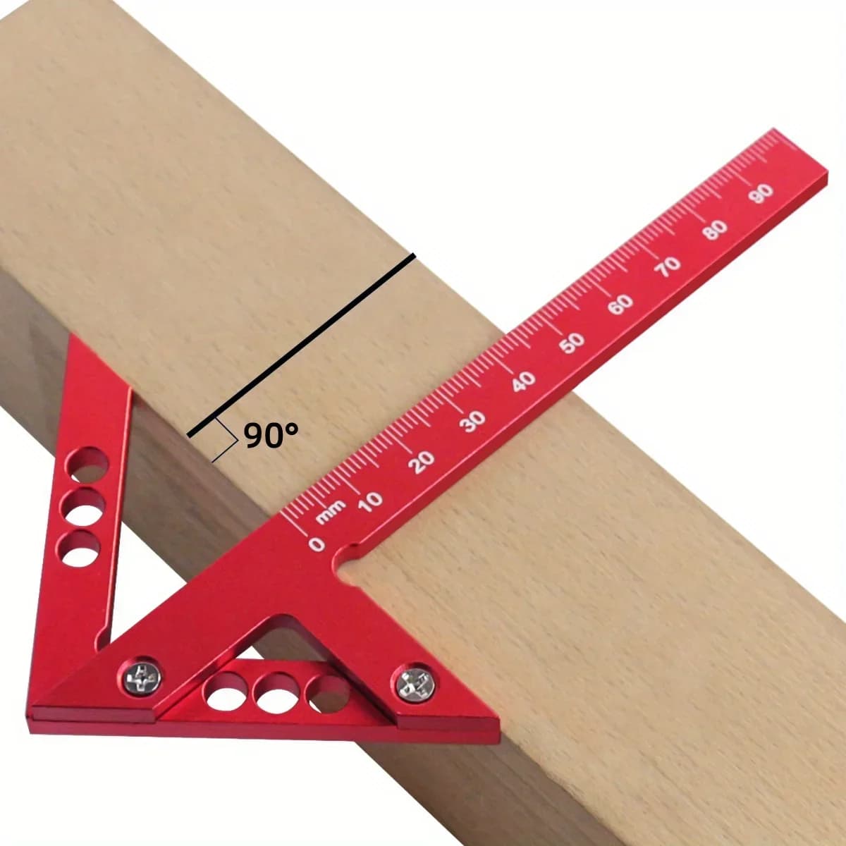 Woodworking Circle Center Scribe with 45/90° Gauges