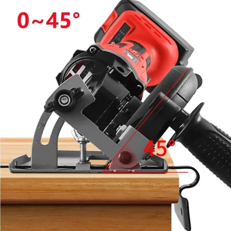Dust-Free 45-Degree Angle Grinder Cutting Depth Bracket