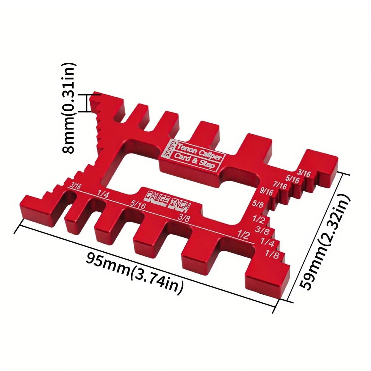 Precision Tenon Gaps Gauge Metric and Inch