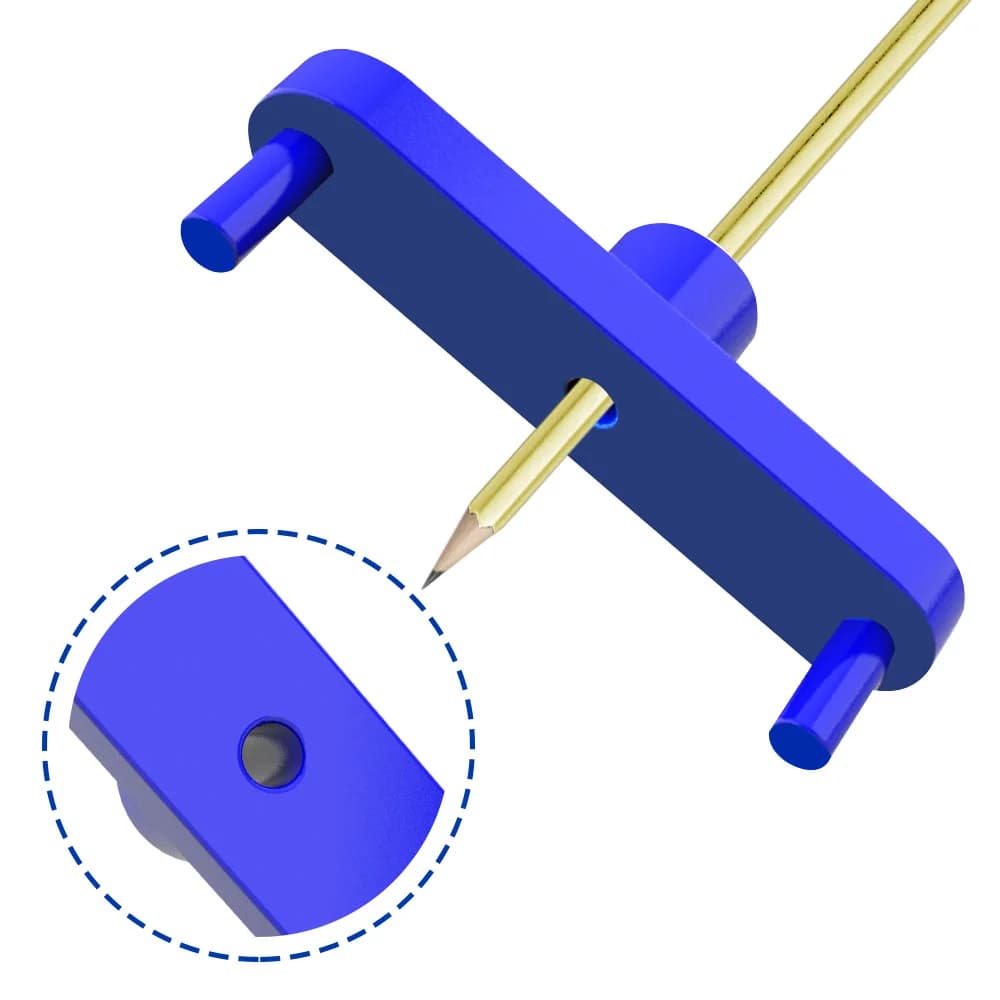 Center Finder Scriber and Offset Measuring Tool
