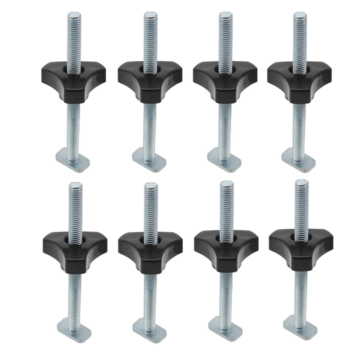8 Pack T Bolt Knob Kit for 1/4 Inch T-Track