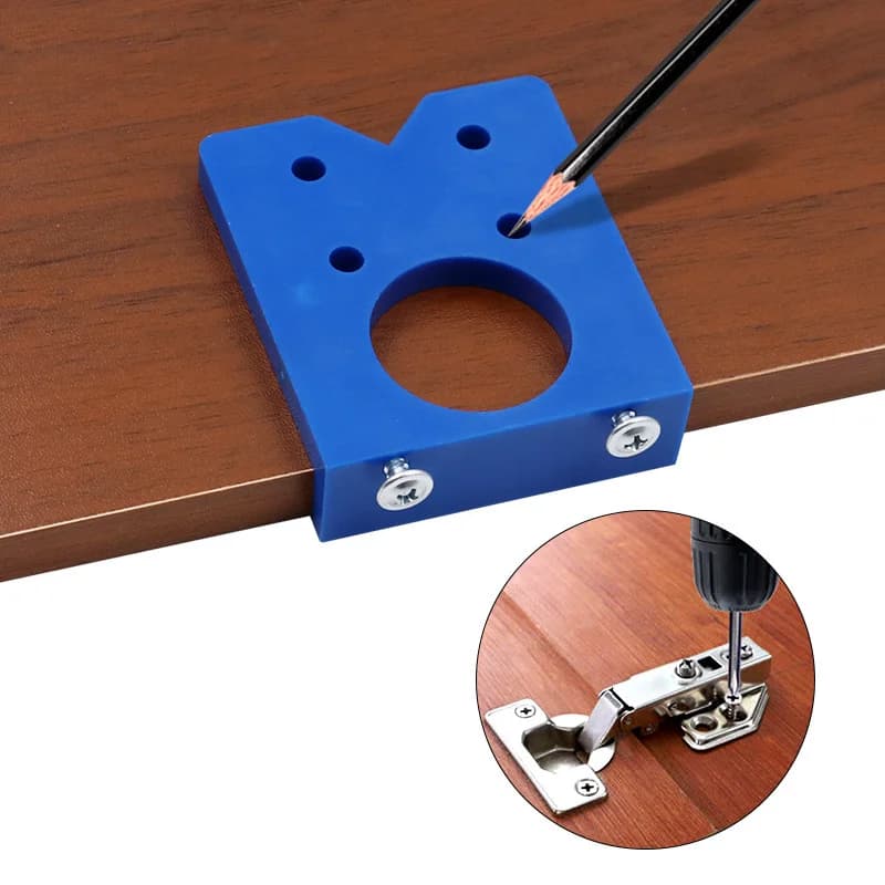 35mm Concealed Hinge Drilling Jig With Bit