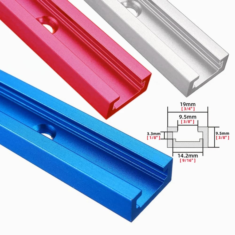 Aluminum T-Slot Miter Track for Saw and Router Tables