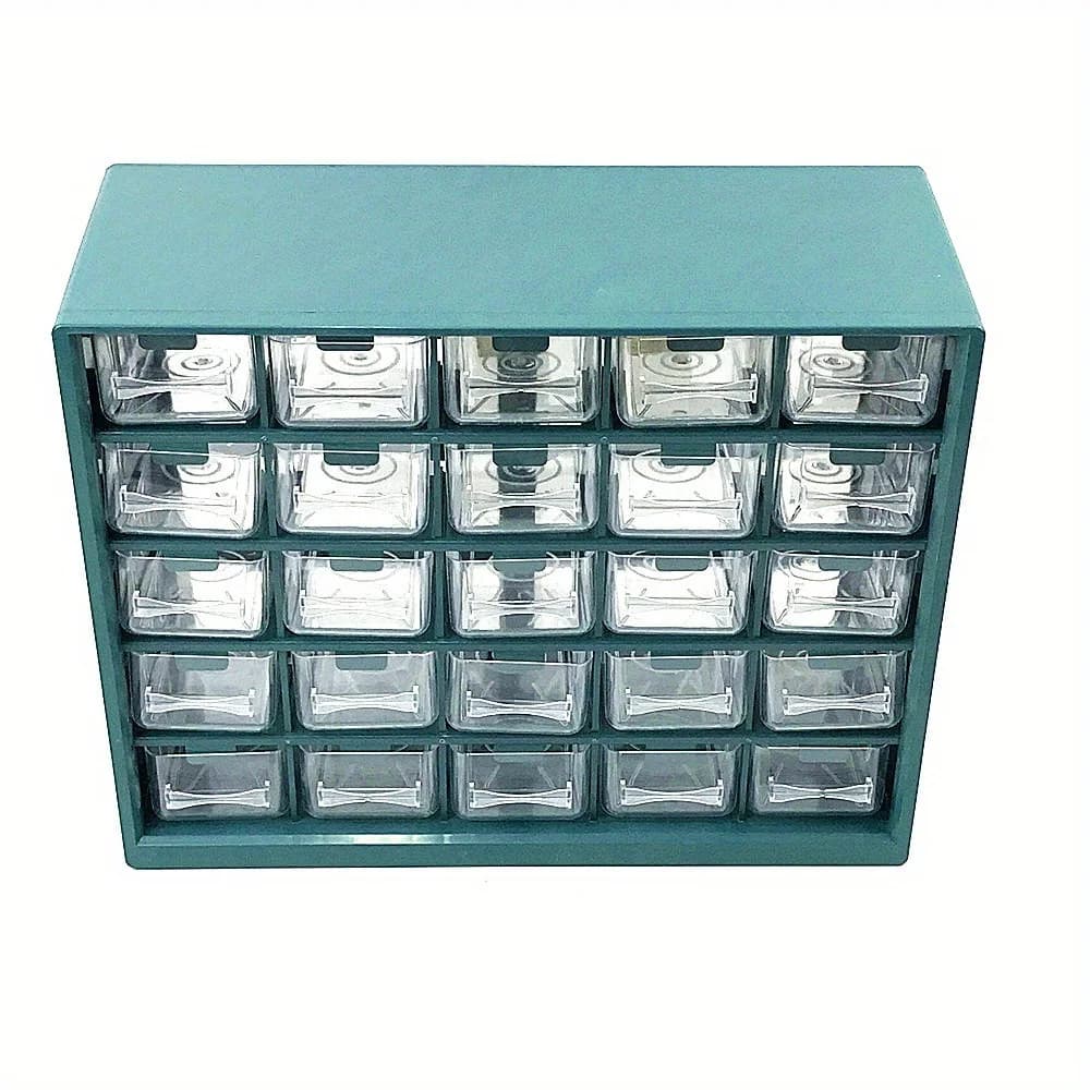 25-Grid Wall-Mounted Parts Storage Drawer Box