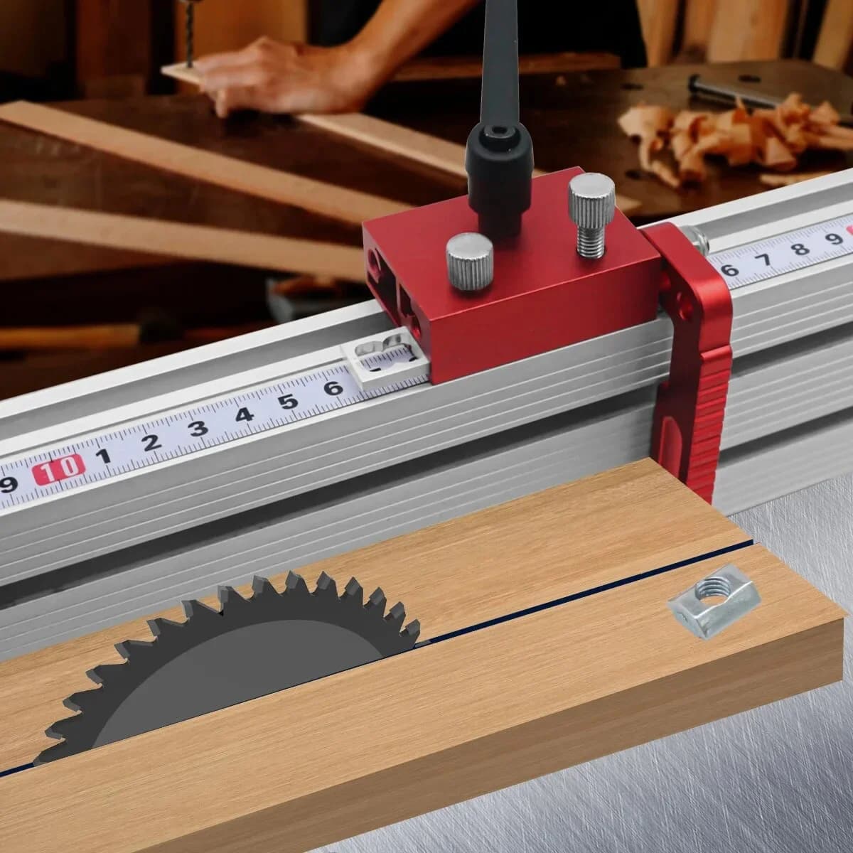 Alloy Steel Adjustable Flip Stop For Miter Tracks