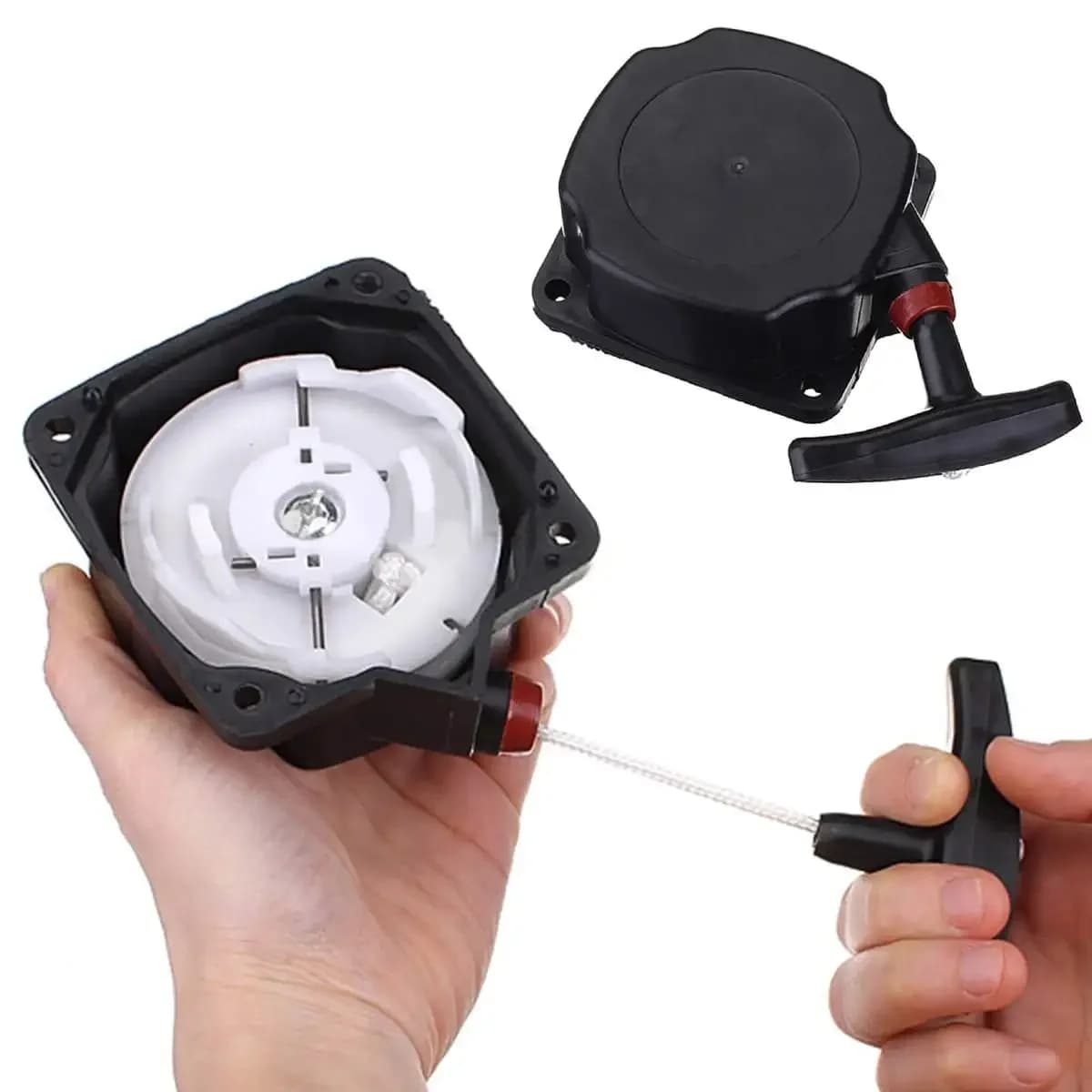 Universal Black Recoil Pull Starter for Brush Cutters