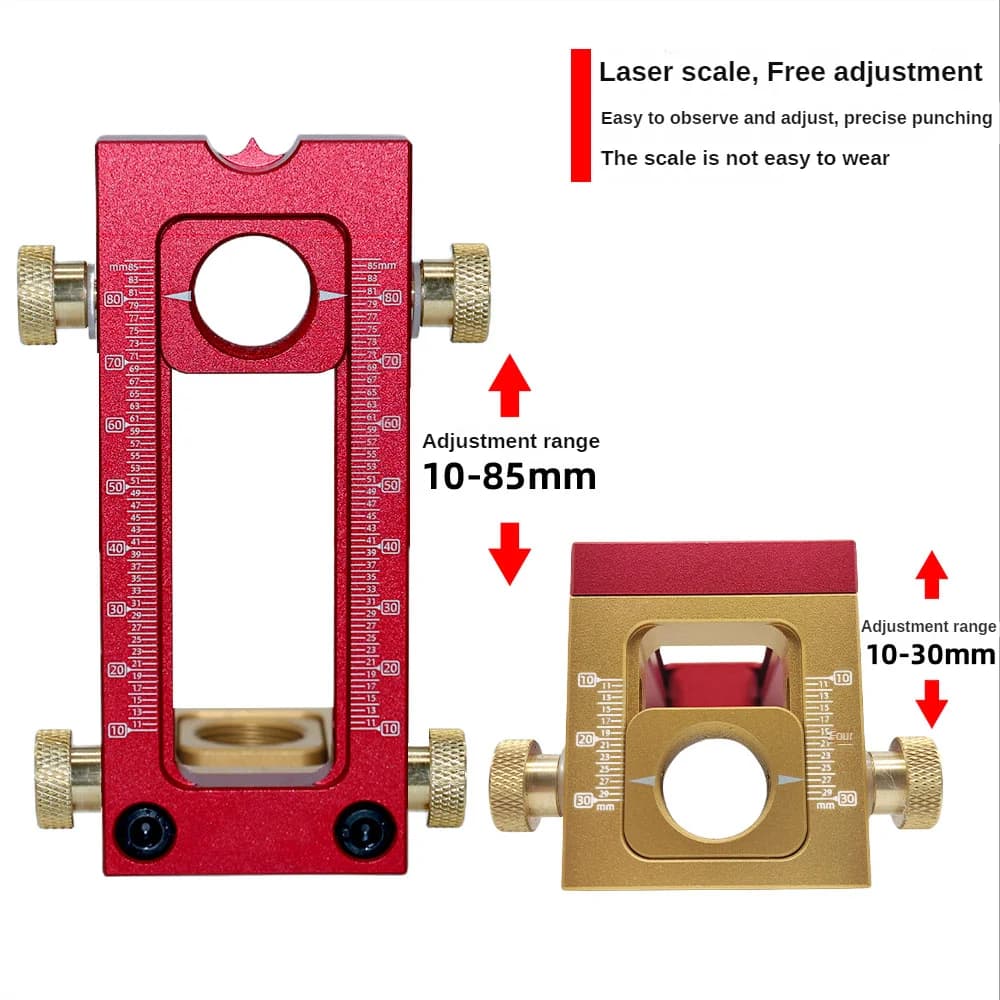 2-in-1 Drill Guide Doweling Jig with Bit Set