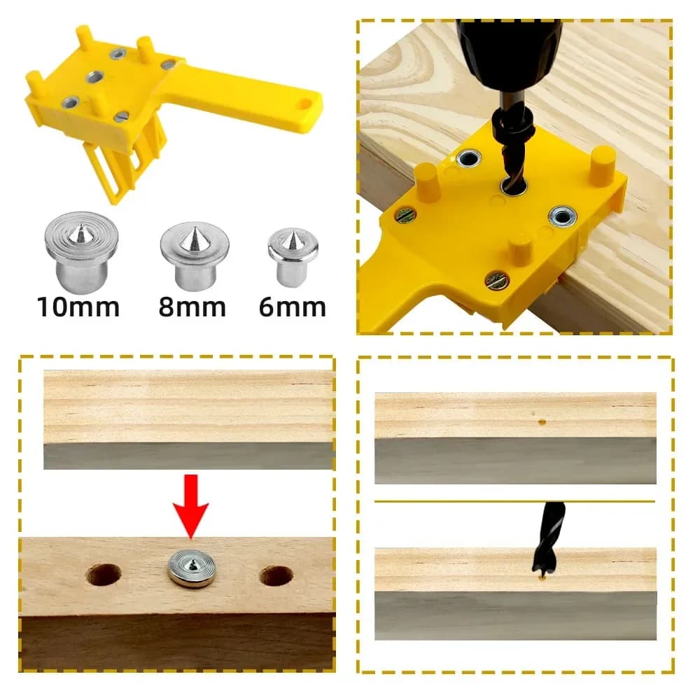 Woodworking Dowel Jig for 6/8/10mm Drill Guides