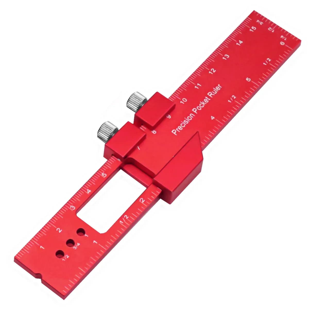 Precision T-Type Scribing Ruler with Slide Stop