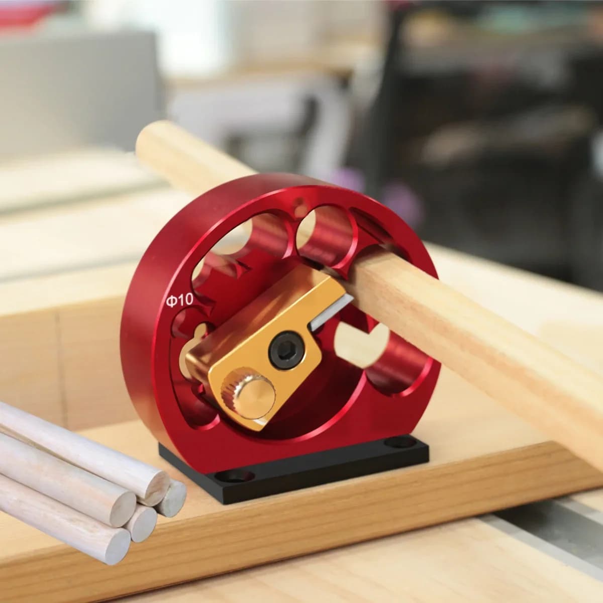 8-Hole Adjustable Dowel Maker Jig, 8mm-20mm