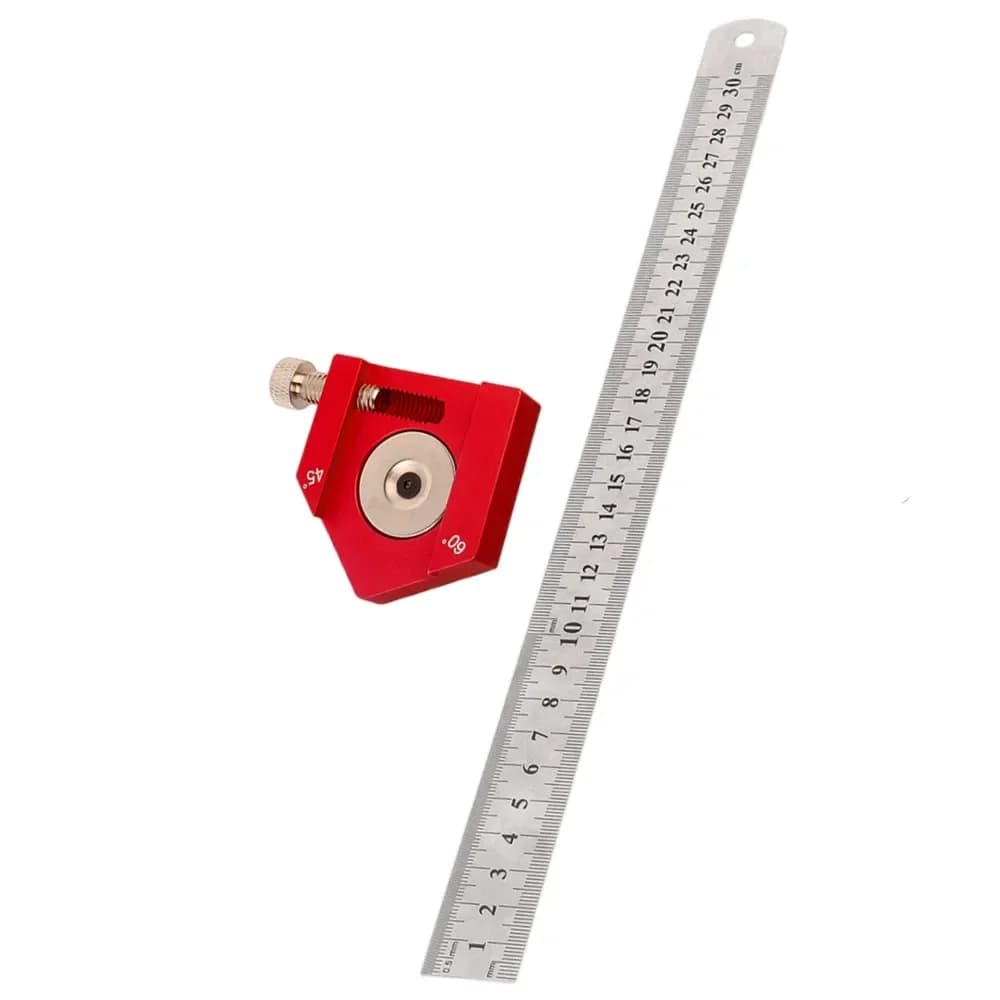 Multi-Angle Steel Ruler Positioning Block, 45/60/90 Degree