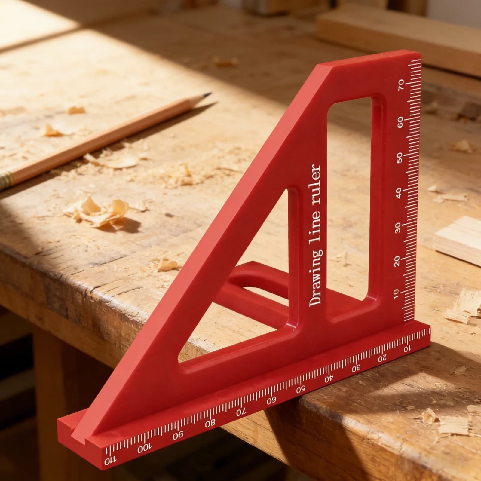 T-Shaped 45/90 Degree Angle Protractor with Scribe