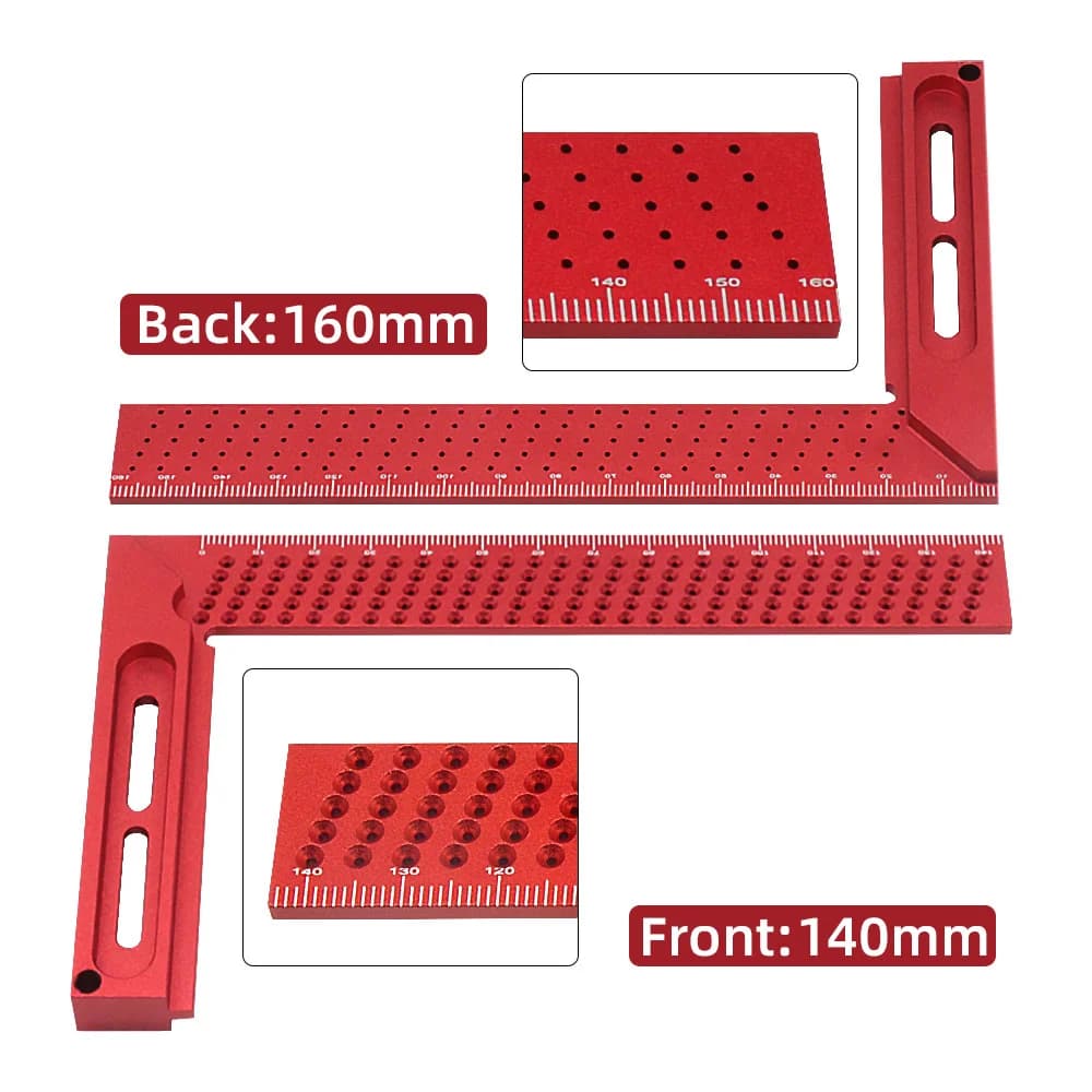 Precision Aluminum T-Type Cross Calibration Ruler