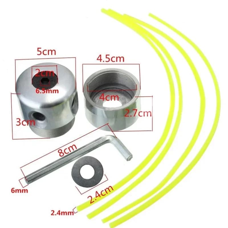 Aluminum Grass Trimmer Head with 4 Cutting Lines