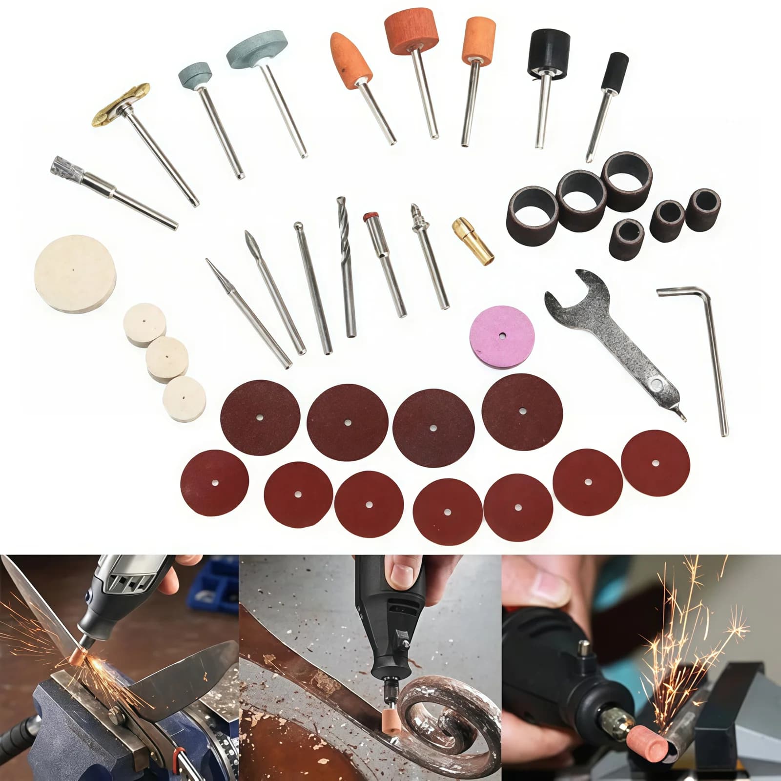 40-Piece Rotary Tool Accessory Grinder Kit