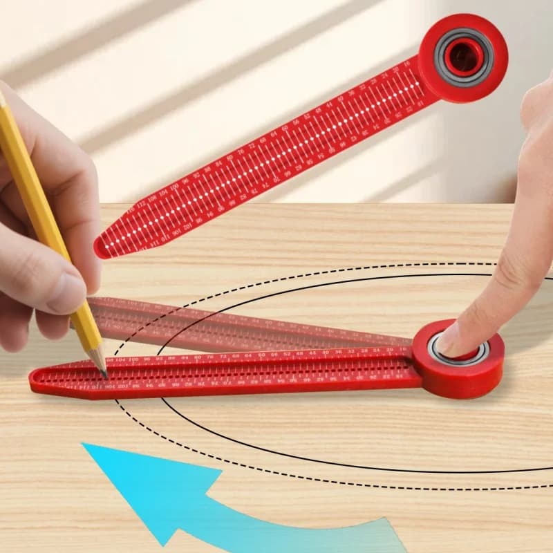 Adjustable Rotary Compass for Woodworking Layout