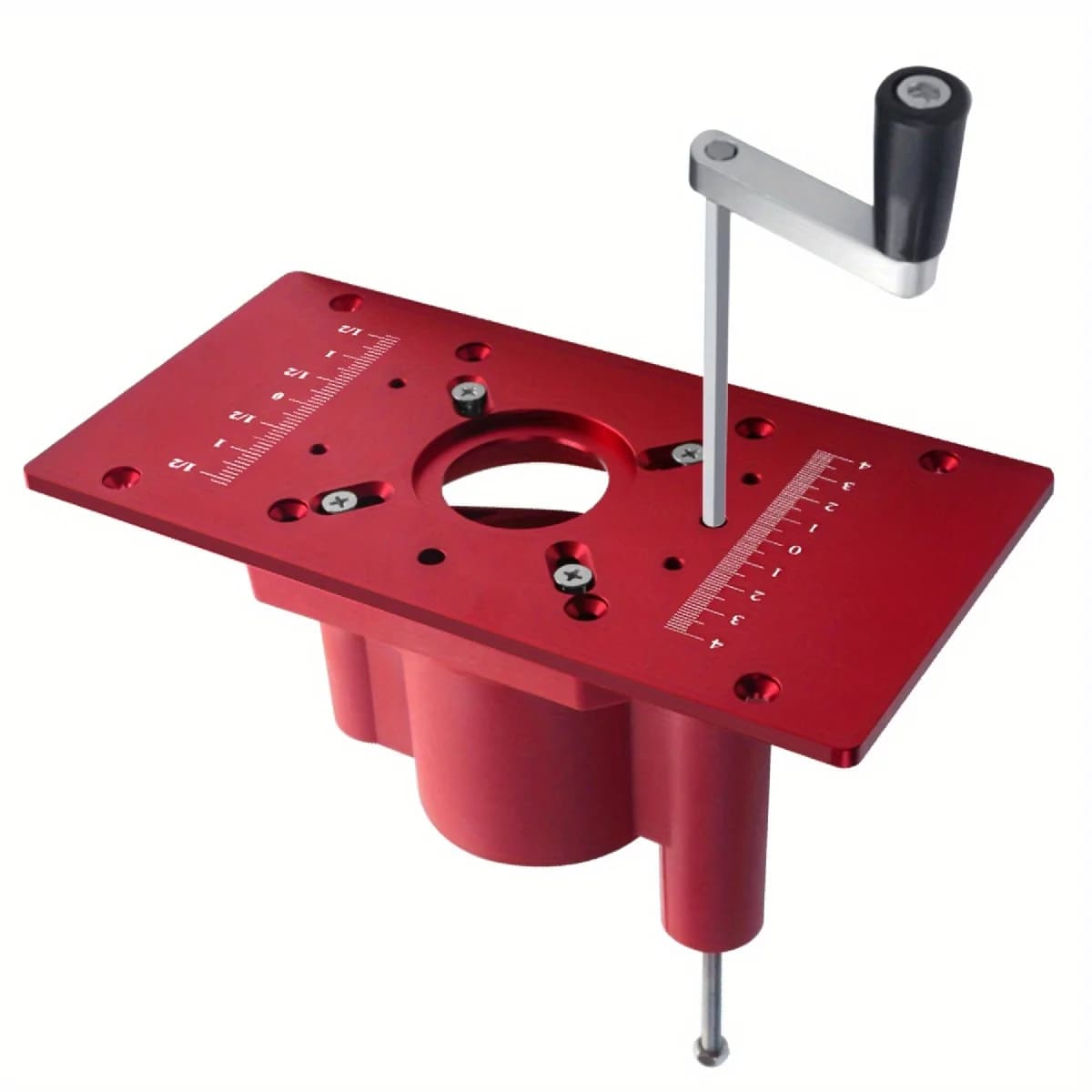 Router Lift System Base with Table Insert Plate