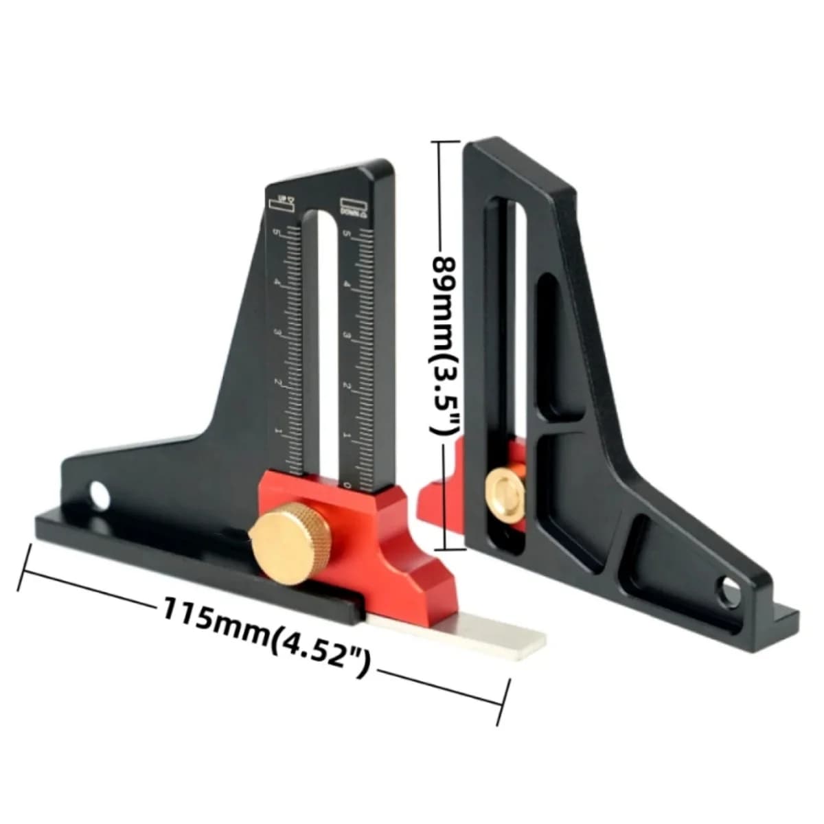 Adjustable Aluminum Woodworking Height and Depth Gauge