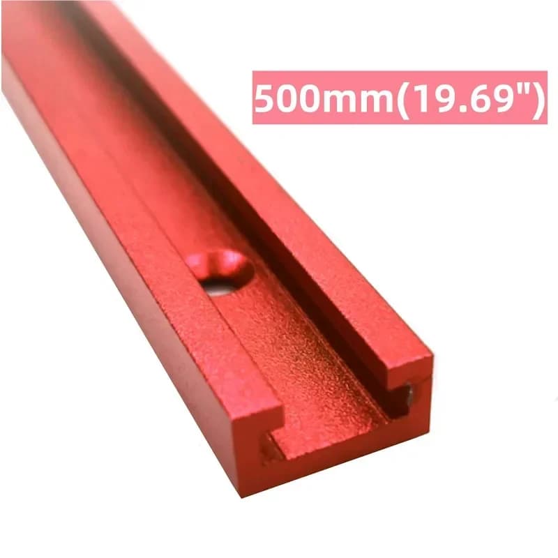 500mm Double-Cut T-Track with T-Bolt Knob Set