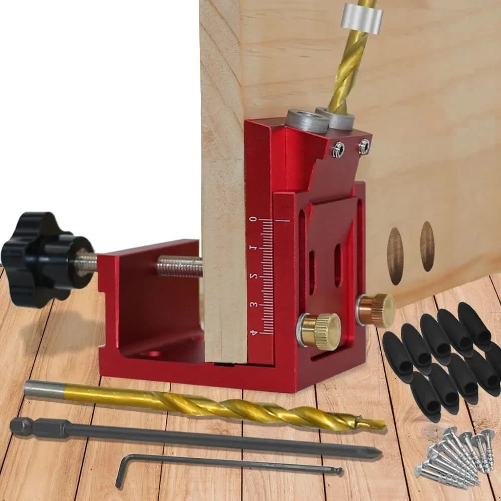 Adjustable Pocket Hole Jig Kit with 9mm Drill Guide