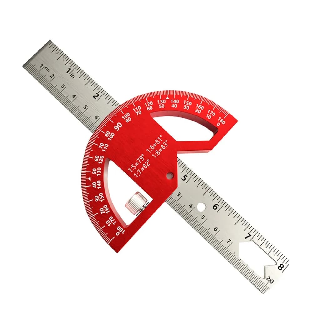 Adjustable 0-180 Degree Construction Protractor