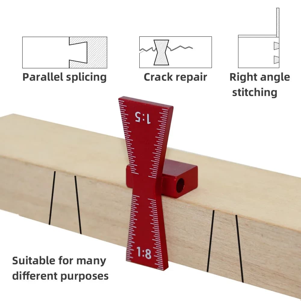 Aluminum Dovetail Marking Template Guide Set