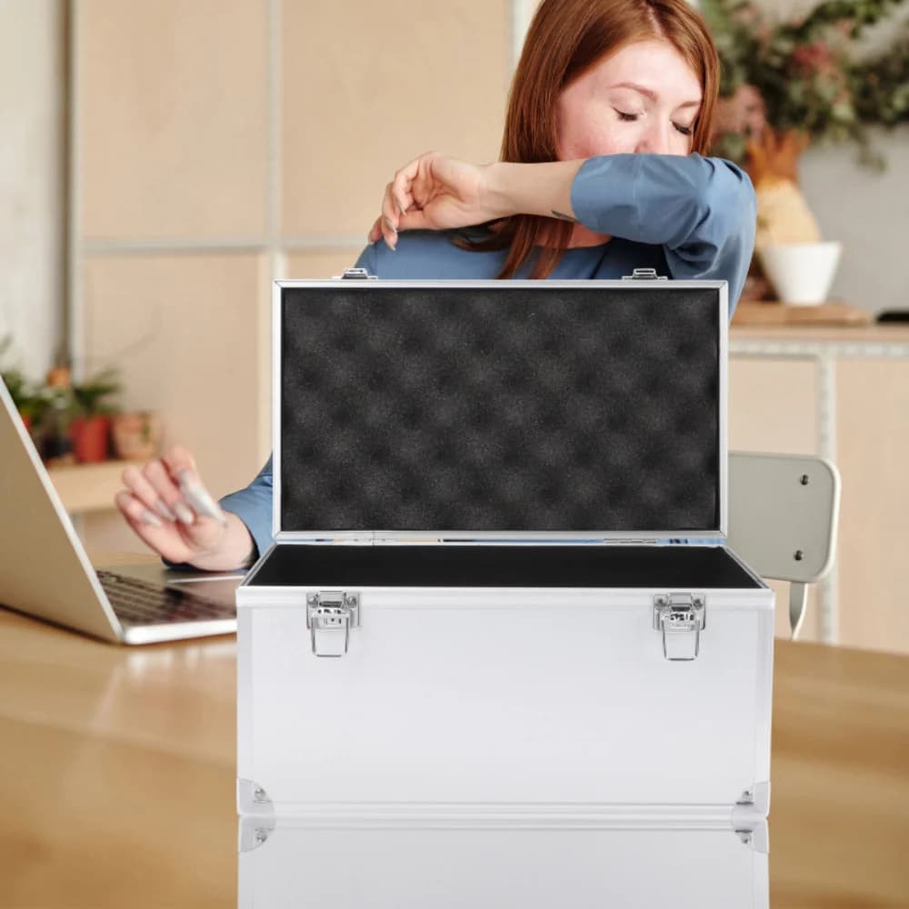 Portable Aluminum Hard Shell Tool Storage Case