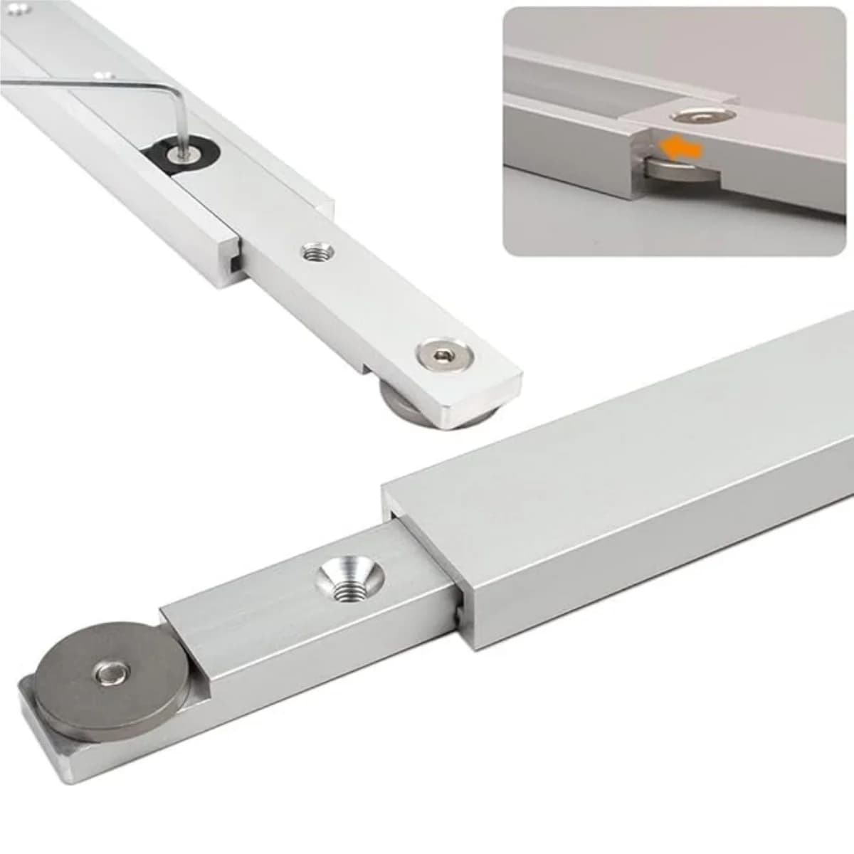 Aluminum T-Track Slot and Miter Bar Slider Kit