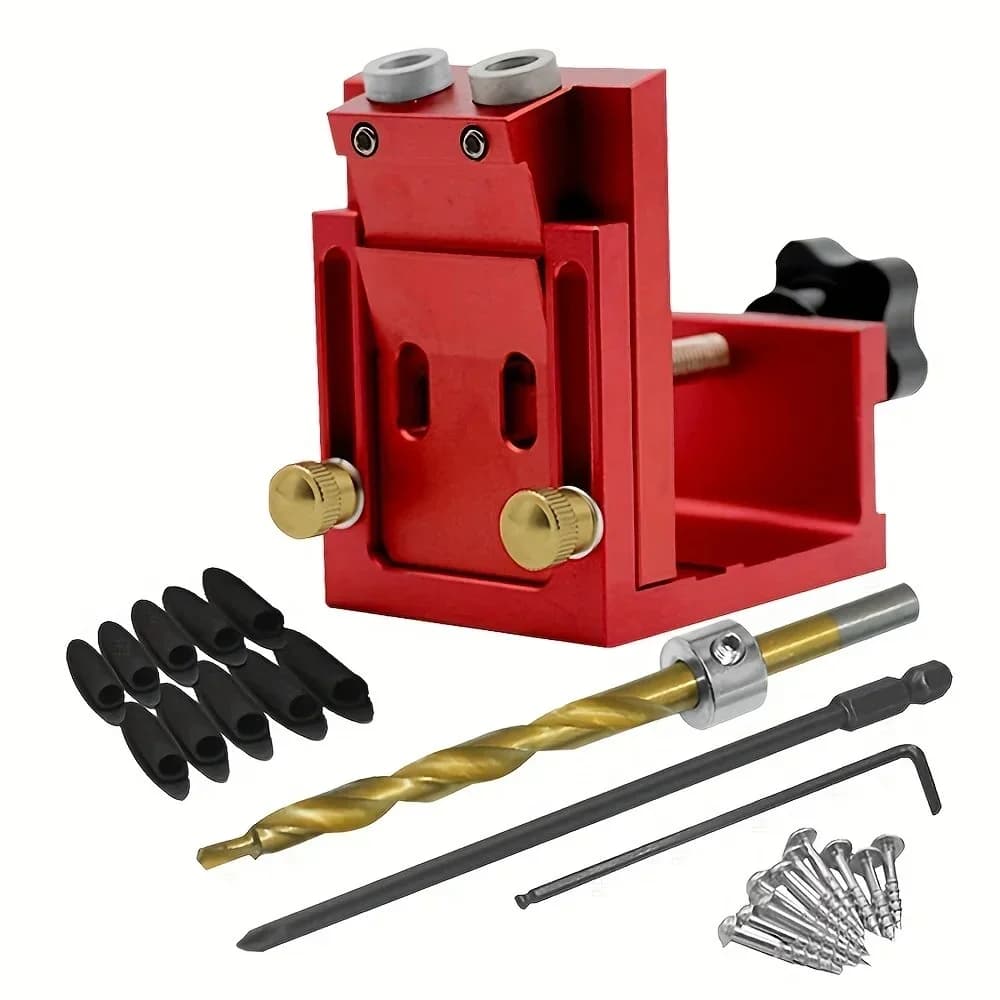 Adjustable Pocket Hole Jig Kit with 9mm Drill Guide
