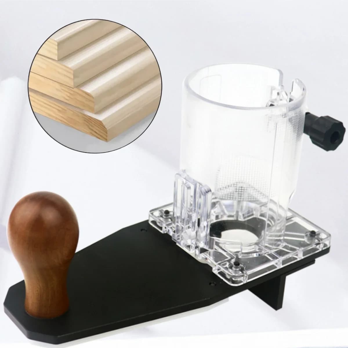 Precision Transparent Router Base Plunge Kit