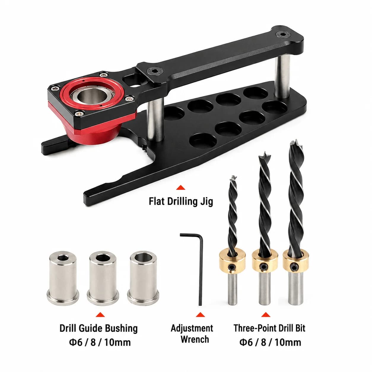 Vertical Hole Drilling Jig For MFT Workbenches