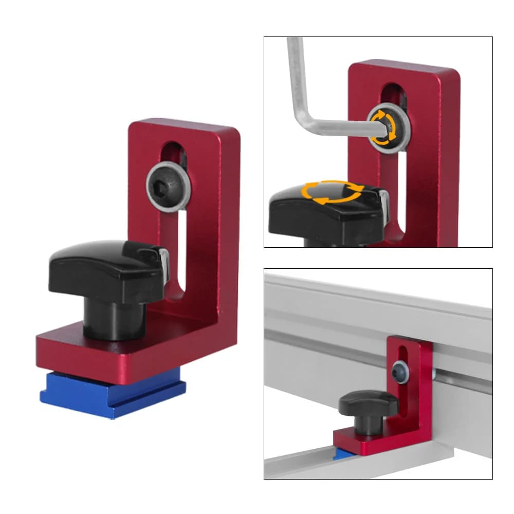 Aluminum Miter Track Stop for Router and Table Saw