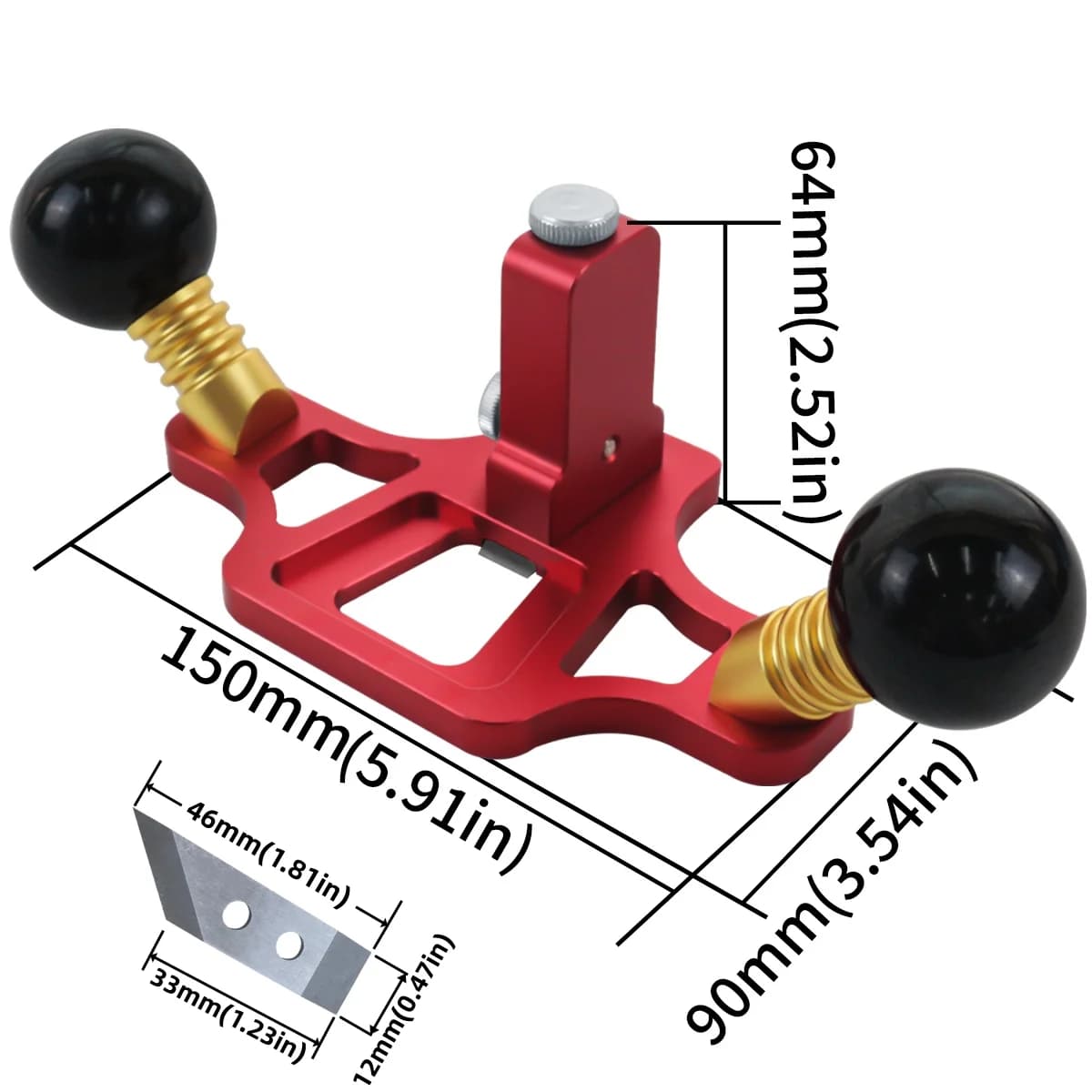 Professional Adjustable Router Plane for Edge Trimming