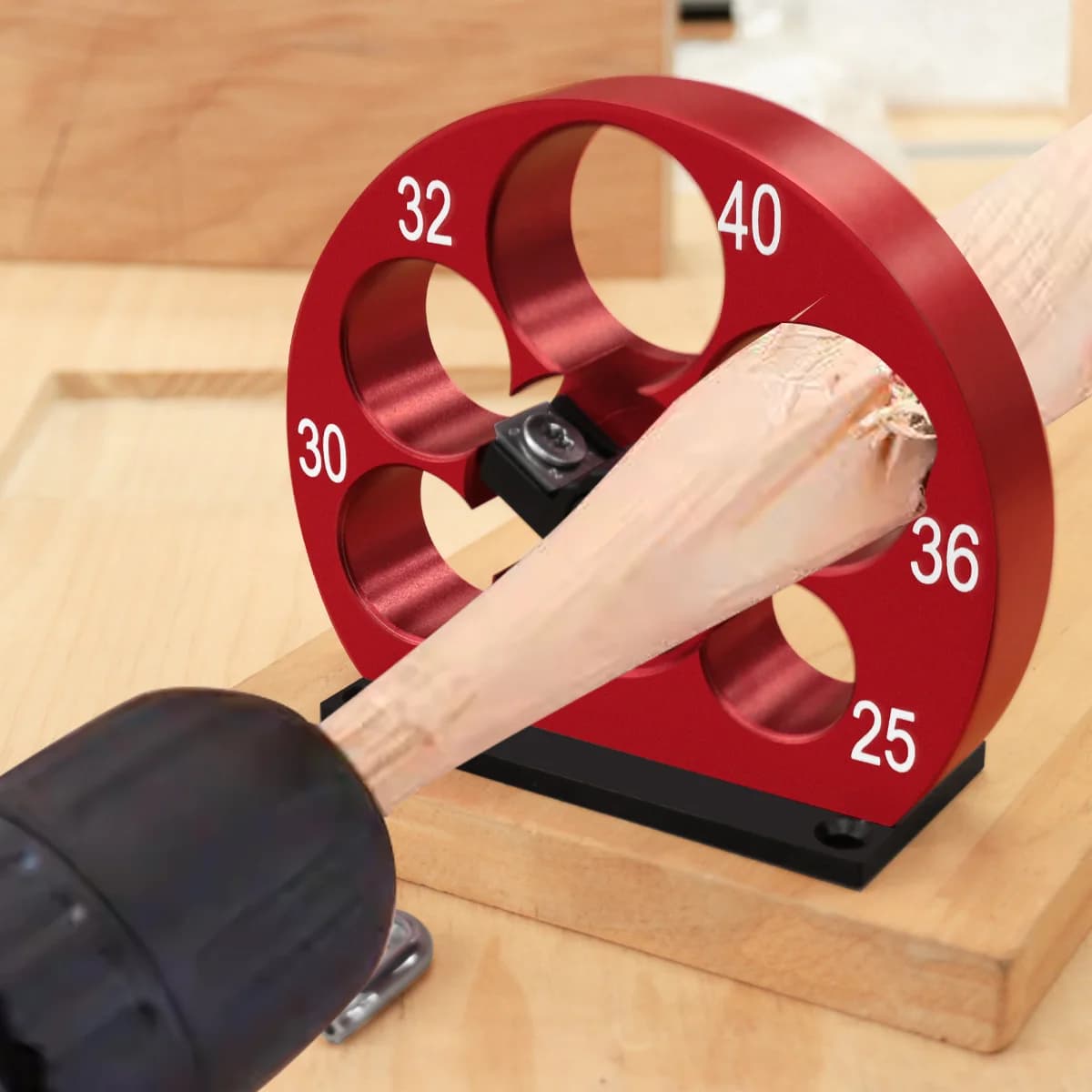 5-Hole Adjustable Dowel Maker Jig 25-40mm