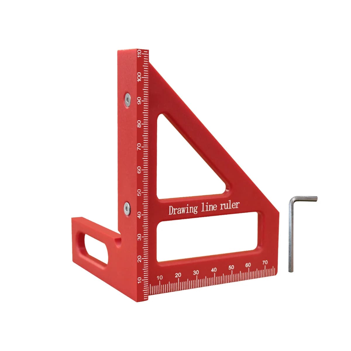 Multi-Angle Plastic Carpenter Square and Ruler