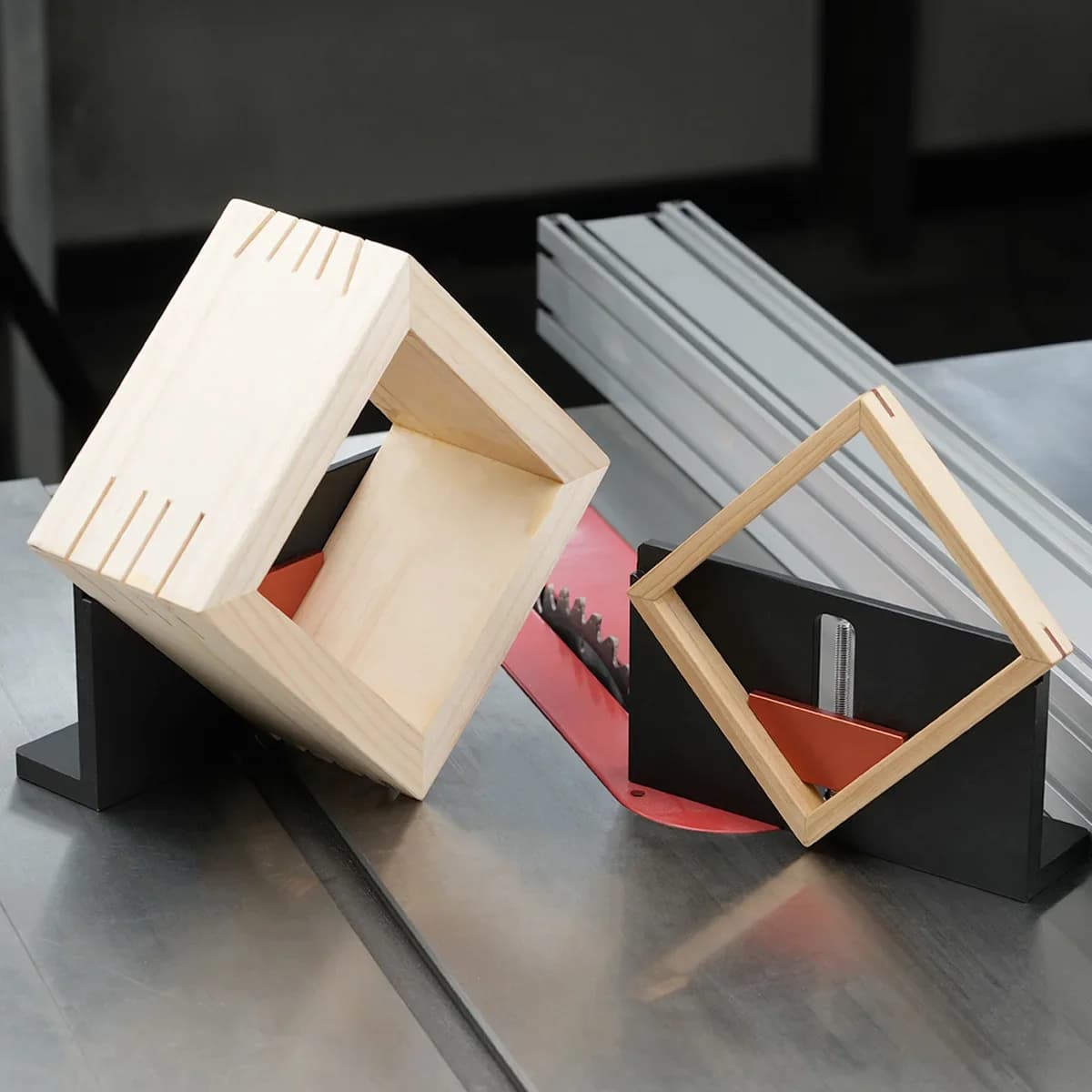2-Pack Aluminum Right Angle Spline Jig for Joinery